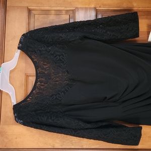 New black/lace evening dress